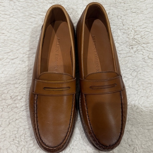 NWB Allen Edmonds Dylan Penny Loafer Walnut Sz 8.5 D Business Casual Preppy - Picture 5 of 16